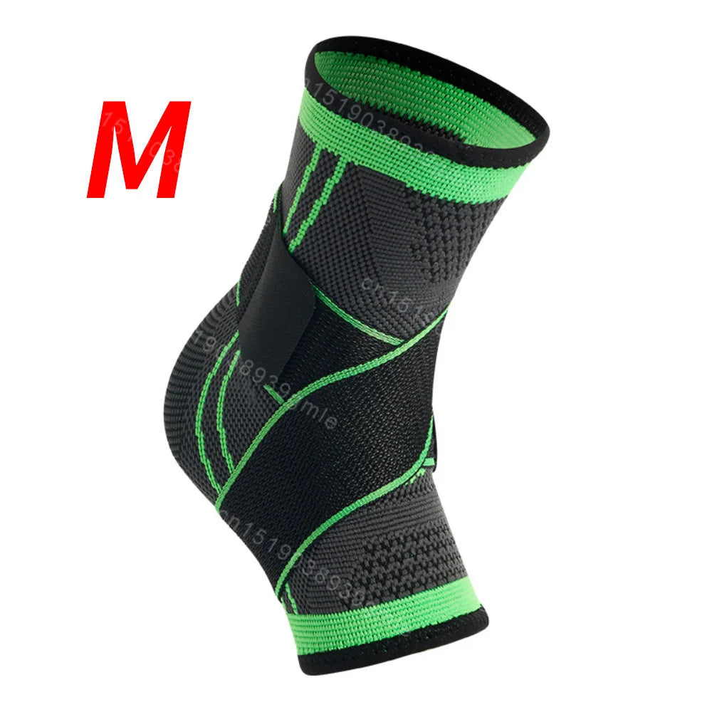 1Pcs High Quality Adjustable Ankle Support Compression Ankle Brace Protector Running Soccer Basketball Fitness Joint Pain Nylon