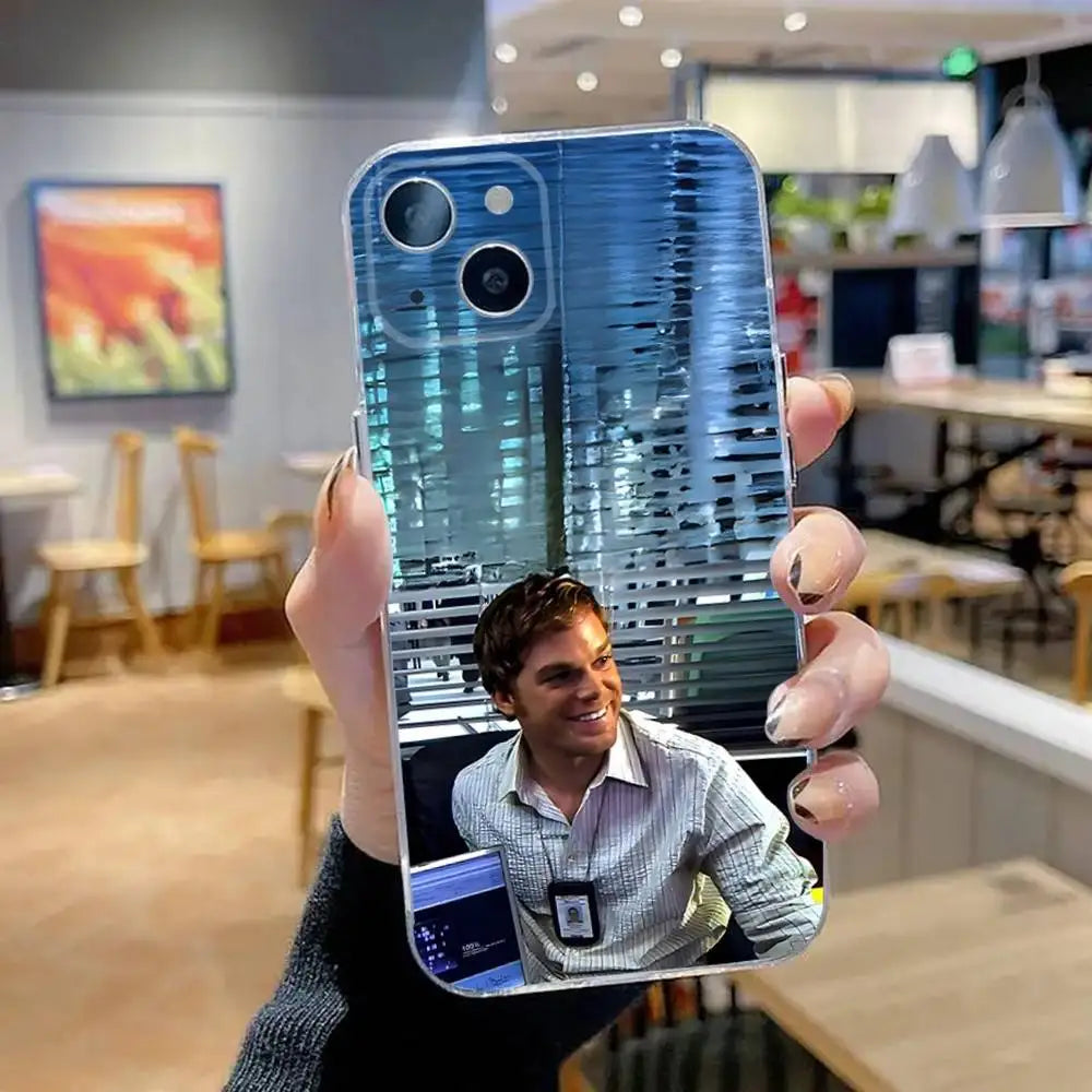 Batista and Dexter Phone Case For iPhone 16,15,14,13,12,11 Pro,Max,Plus,X,XS,XR,SE,Mini Transparent Silicone Soft