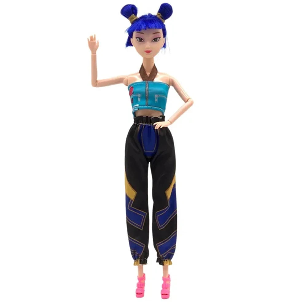 NEW Doll Toys Kpop Demon Hunters Action Figure Toy Rumi Mira Zoey Beautiful Princess Baby Girl Dolls Plastic DIY Toy for Girls