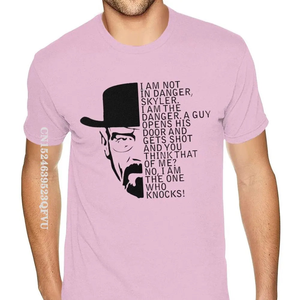 Oversized T Shirt Breaking Bad Walter Heisenberg I Am The Danger Simple Design Gothic Style Anime Tshirt Mens Designer Shirts