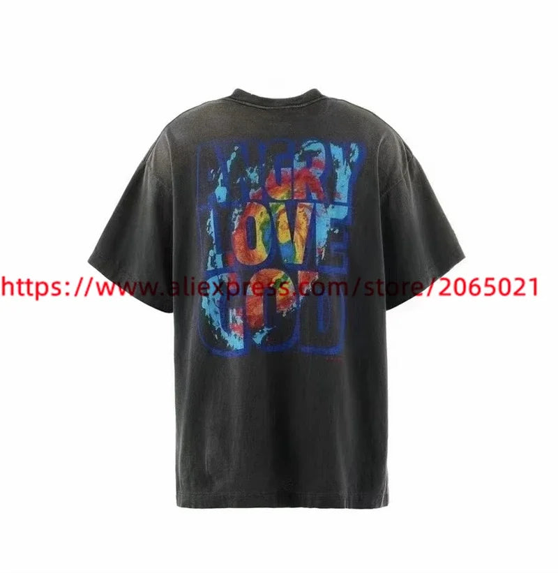 Public Enemy Saint Washed T-shirt Men Women Best Quality Tee Tops T Shirt