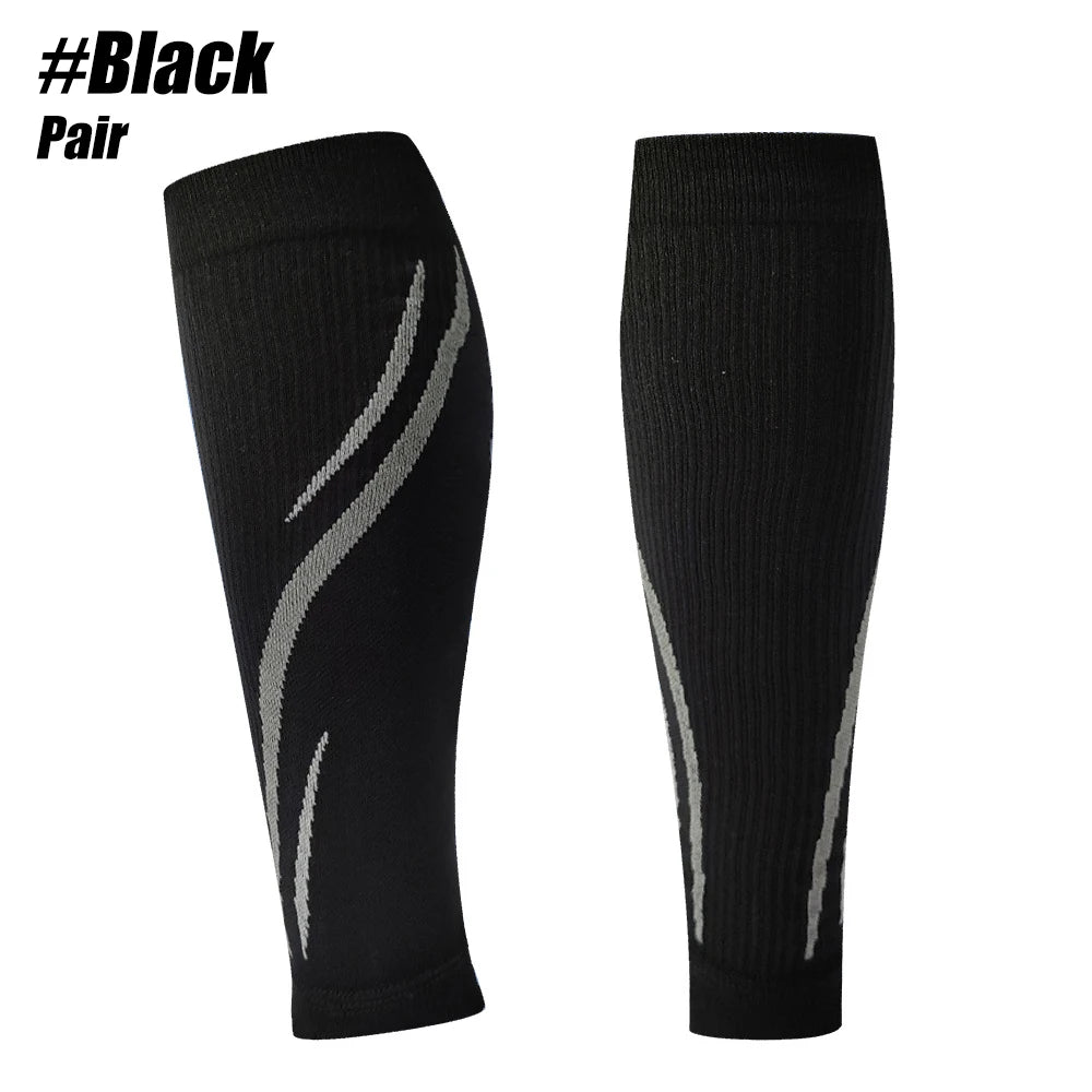 Calf Compression Sleeve, Leg Sleeves Brace for Shin Splints Pain Relief, Footless Compression Socks for Varicose Vein, Football