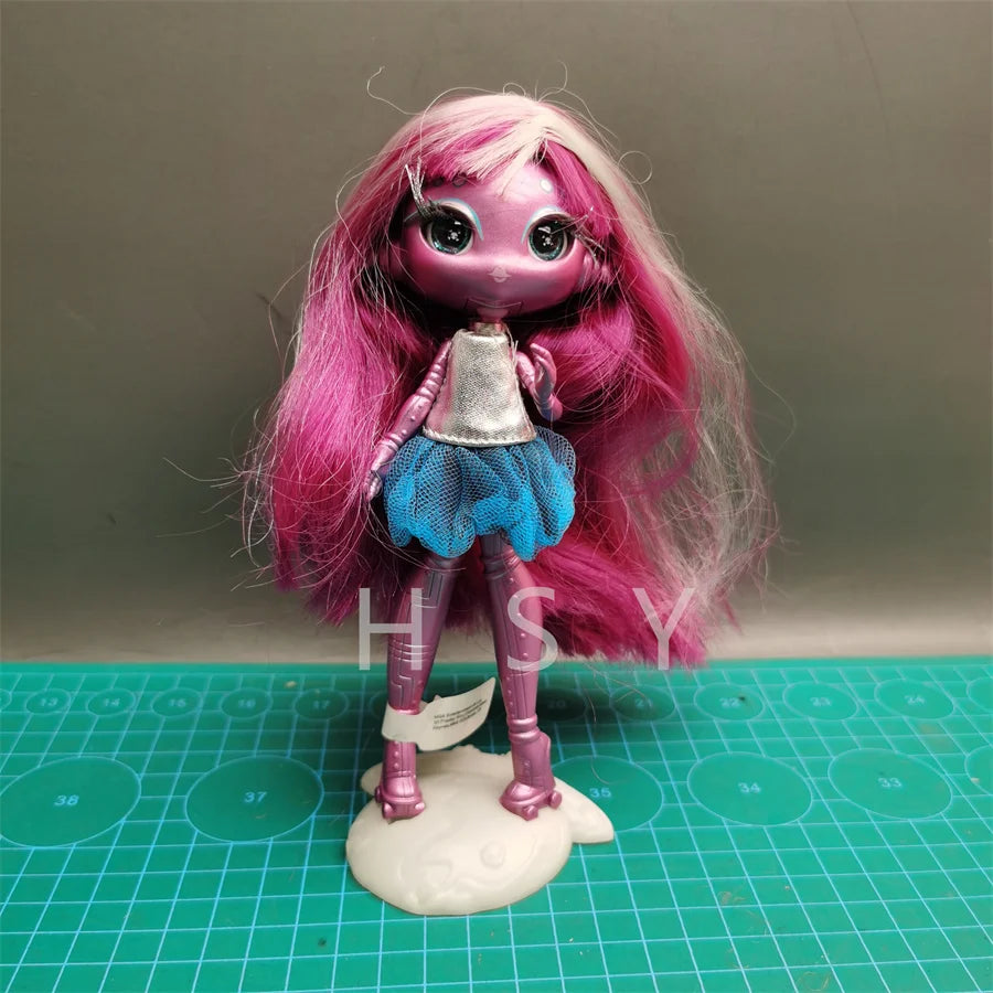 Original innovation Una poem monster doll toy girl birthday gift Novi star  doll long hair 20 cm doll with clothes DIY toy