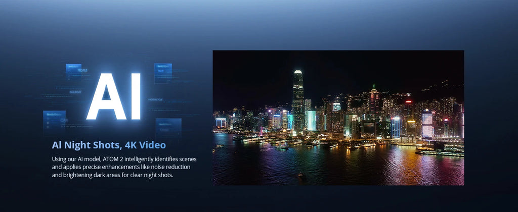 Potensic ATOM 2 Drone, 4K HDR Video, 8K Photo, 3-Axis Gimbal Camer, Under 249g, Vertical Shooting,10-KM, AI Night Shot, AI Track