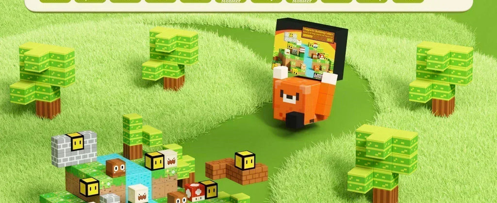 Magnetic Building Blocks Mine World Magnet Cube Set for Boy Girl Kid Age 3+ DIY Model Children Stem STEM Sensory Toy Gift