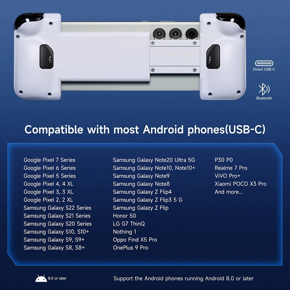 EasySMX M05 Type C Mobile Phone Controller Compatible with Android Phone/Cloud Gaming Xbox Game Pass/iPhone 15/16 Series/xCloud