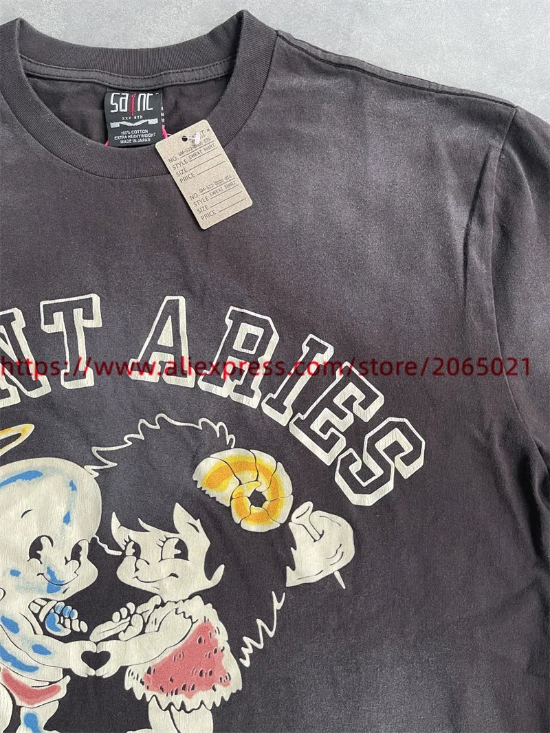 Public Enemy Saint Washed T-shirt Men Women Best Quality Tee Tops T Shirt