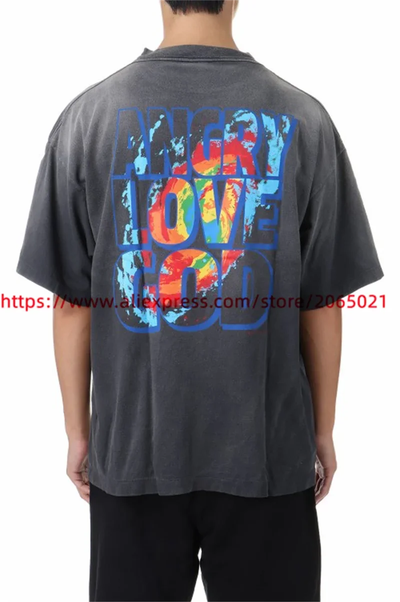 Public Enemy Saint Washed T-shirt Men Women Best Quality Tee Tops T Shirt