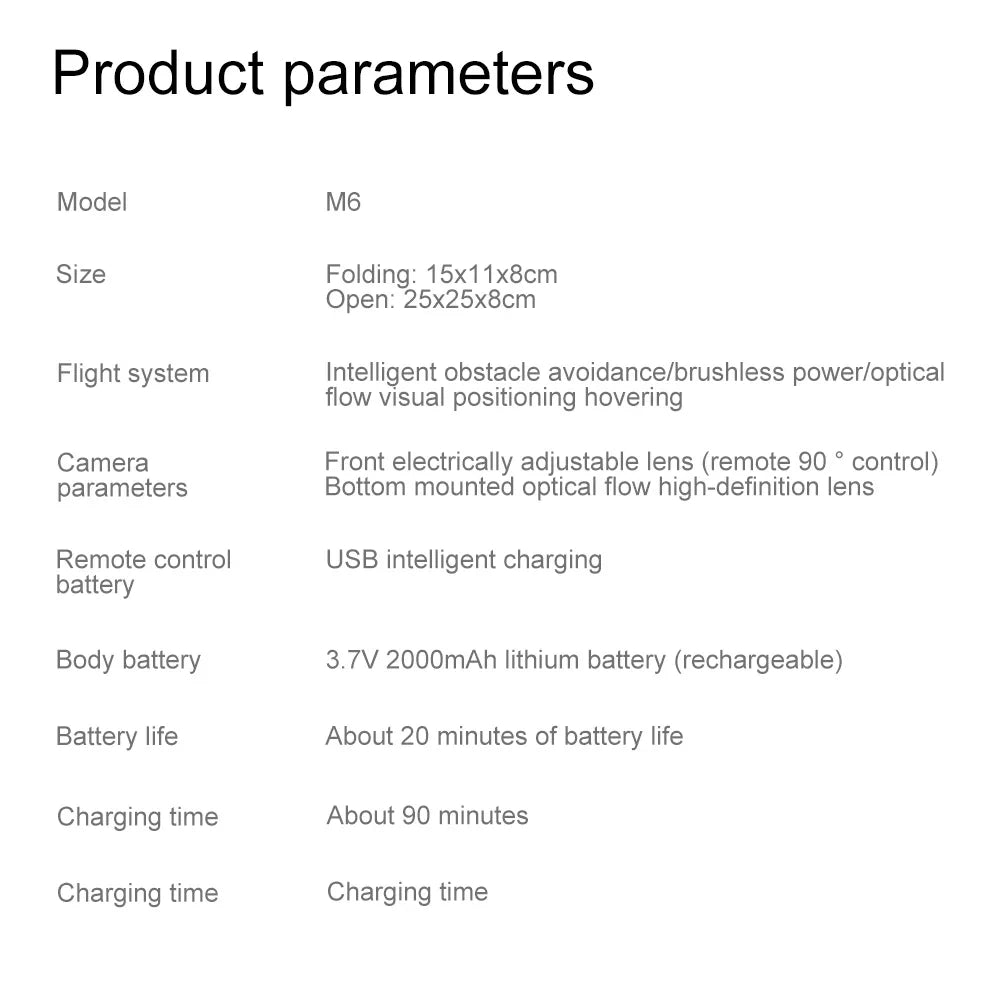 Xiaomi Mijia M6 Drone Brushless Motor Professional 8K HD Aerial Photography Obstacle Avoidance UAV Four-Rotor Helicopter Toys