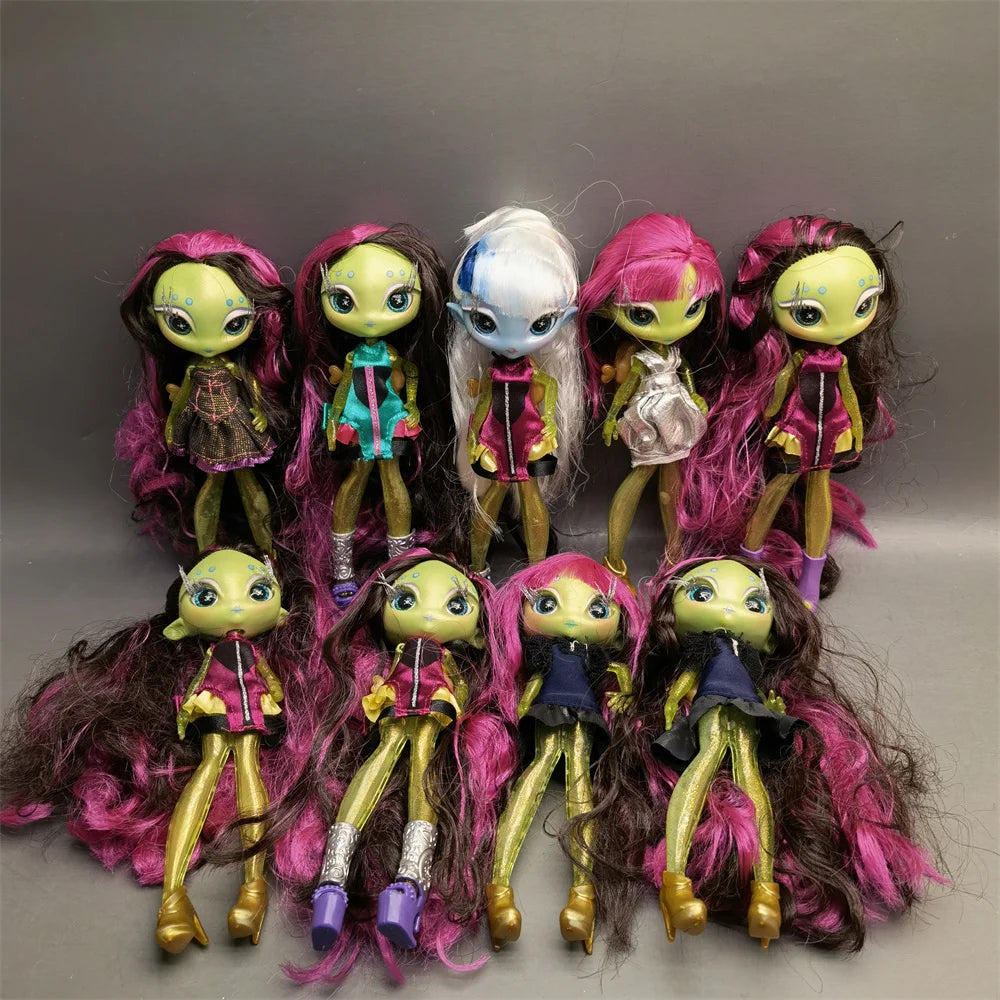 Original innovation Una poem monster doll toy girl birthday gift Novi star  doll long hair 20 cm doll with clothes DIY toy
