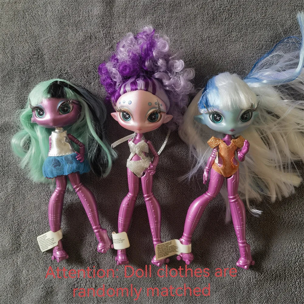 Original innovation Una poem monster doll toy girl birthday gift Novi star  doll long hair 20 cm doll with clothes DIY toy