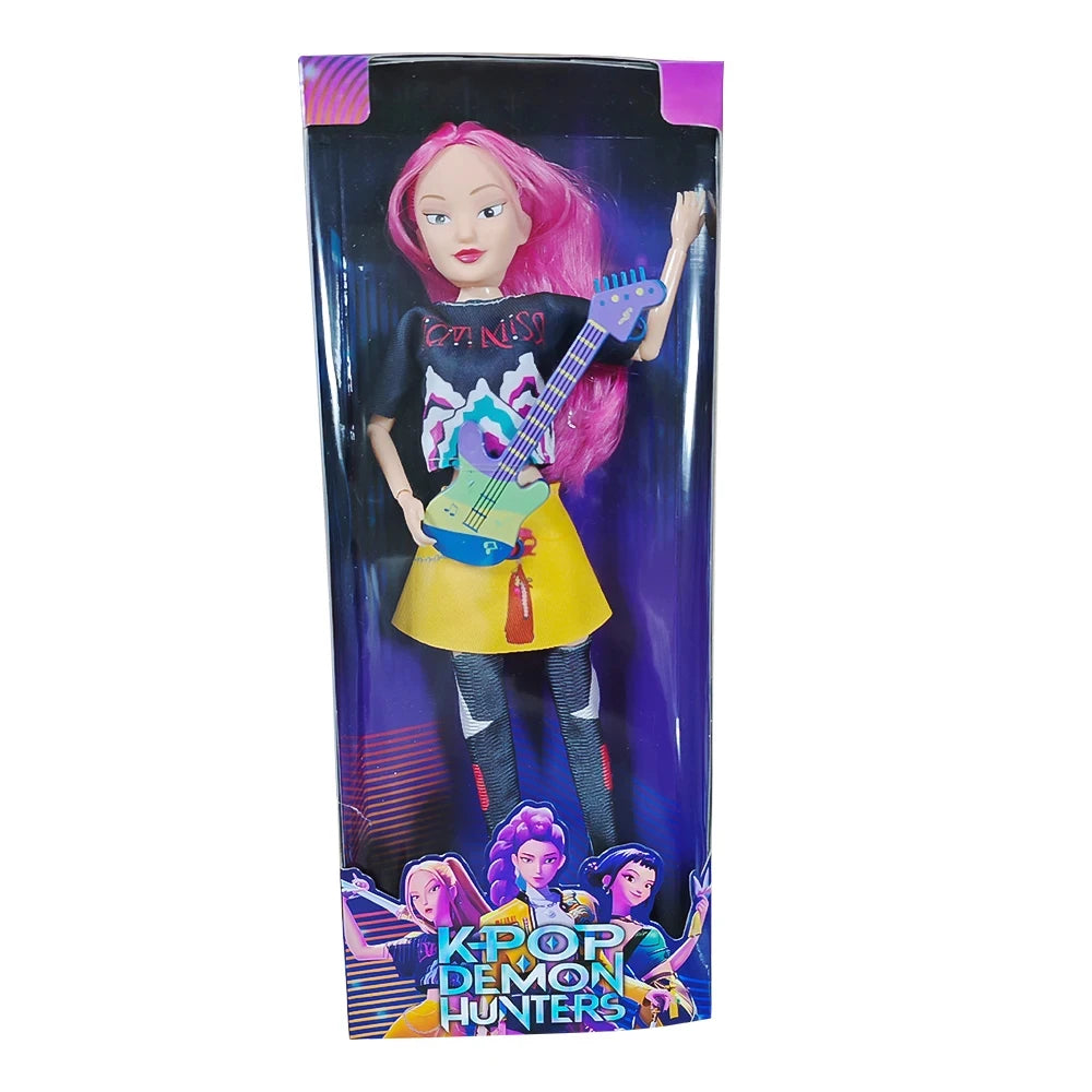 NEW Doll Toys Kpop Demon Hunters Action Figure Toy Rumi Mira Zoey Beautiful Princess Baby Girl Dolls Plastic DIY Toy for Girls