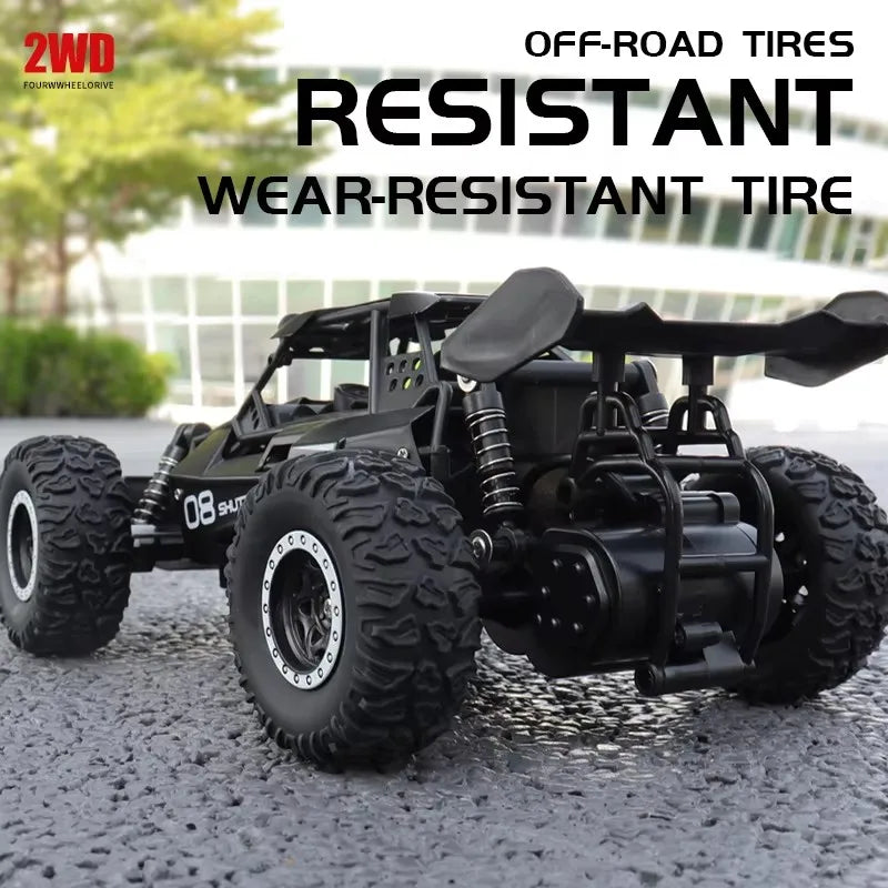 Remote Control Car RC Drift Racing 1:16 Vehicle Off Road Alloy 2.4G Radio High-Speed Trucks With LED Light Climbing Gift Kid Toy