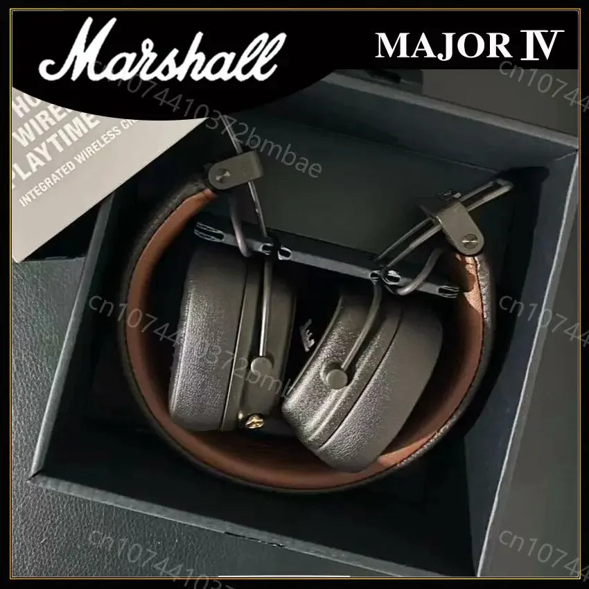 Marshall Major IV 4 Wireless Bluetooth Headphones Classic Earphones Deep Bass Foldable Pop Rock Retro Music Microphone Headset