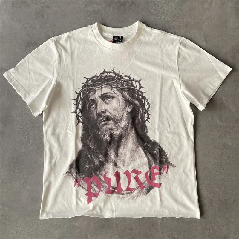 Public Enemy Saint Washed T-shirt Men Women Best Quality Tee Tops T Shirt