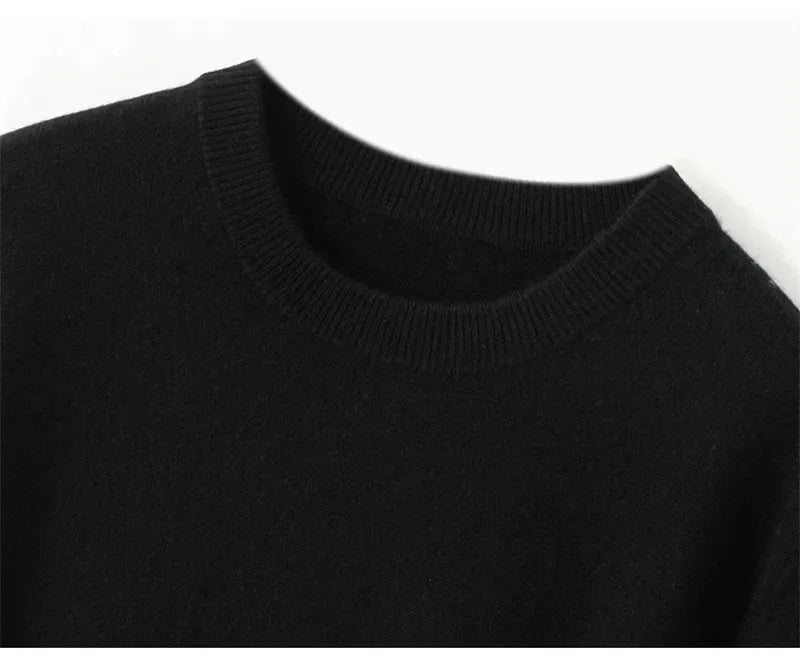 2025 Superfine Merino Wool T Shirt Men's Knitted O-neck Breathable Thin Cashmer Short Sleeve Tee Solid Color Tops