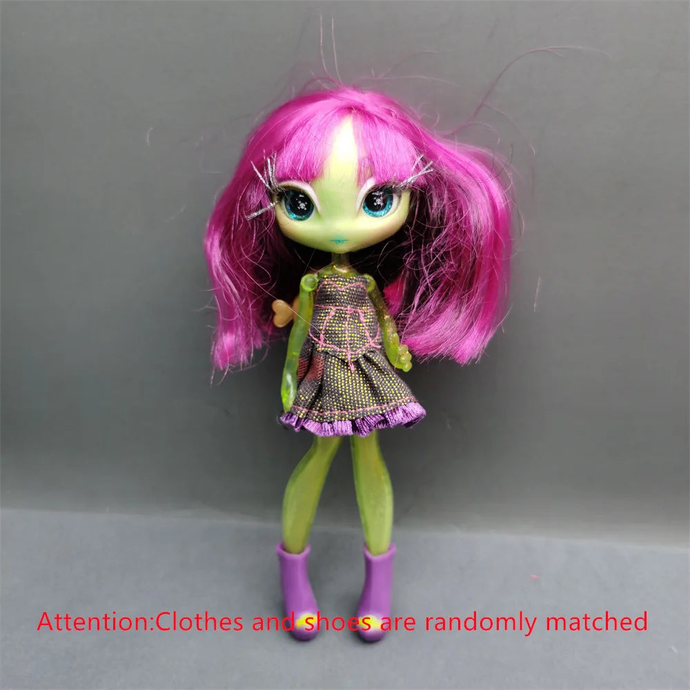 Original innovation Una poem monster doll toy girl birthday gift Novi star  doll long hair 20 cm doll with clothes DIY toy