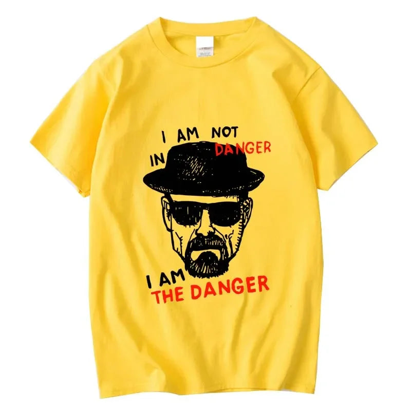 Men's T-shirt 100% Cotton Short Sleeve Breaking Bad Men T-shirt Casual Heisenberg Print Summer Tshirt Cool T-shirt Male Men Tops