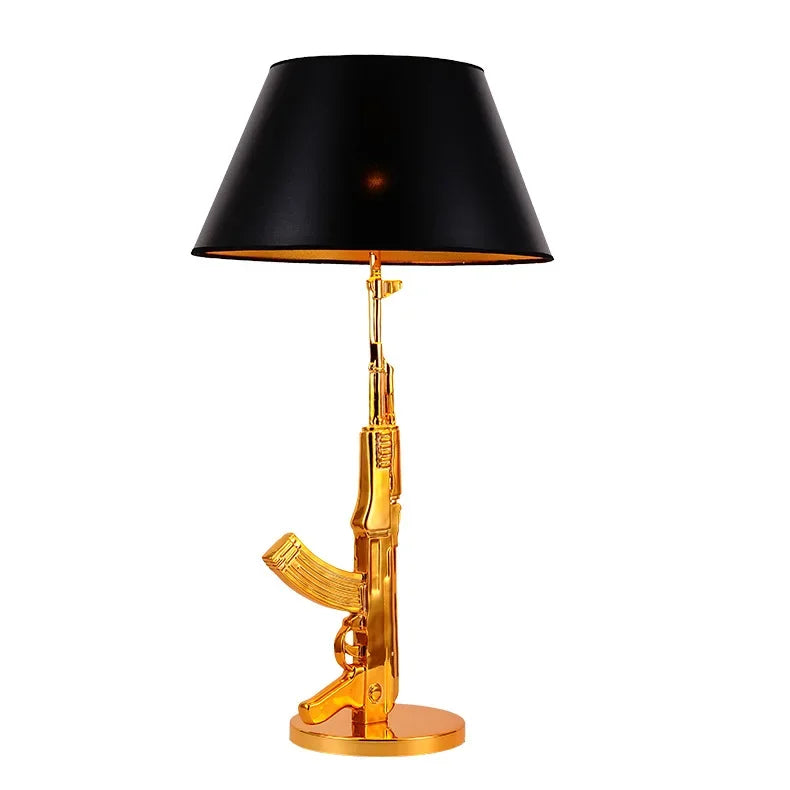 Postmodern Creative Lamp AK47 Floor Lamp LED Designer Corner Light for Living Room Reading Bedroom Bedside Gold Floor Lamp
