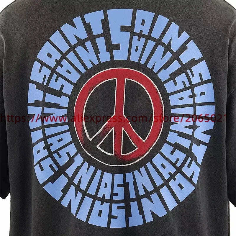 Public Enemy Saint Washed T-shirt Men Women Best Quality Tee Tops T Shirt