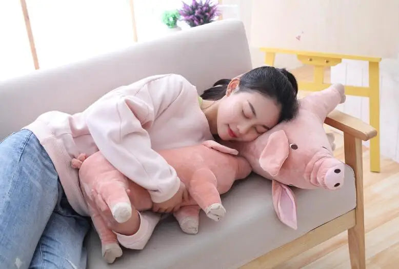 1pc 25cm Lifelike Cute Cartoon Pig Plush Toy Stuffed Soft Animal Pig Doll for Birthday Gift Toy Kawaii Gift for Girls