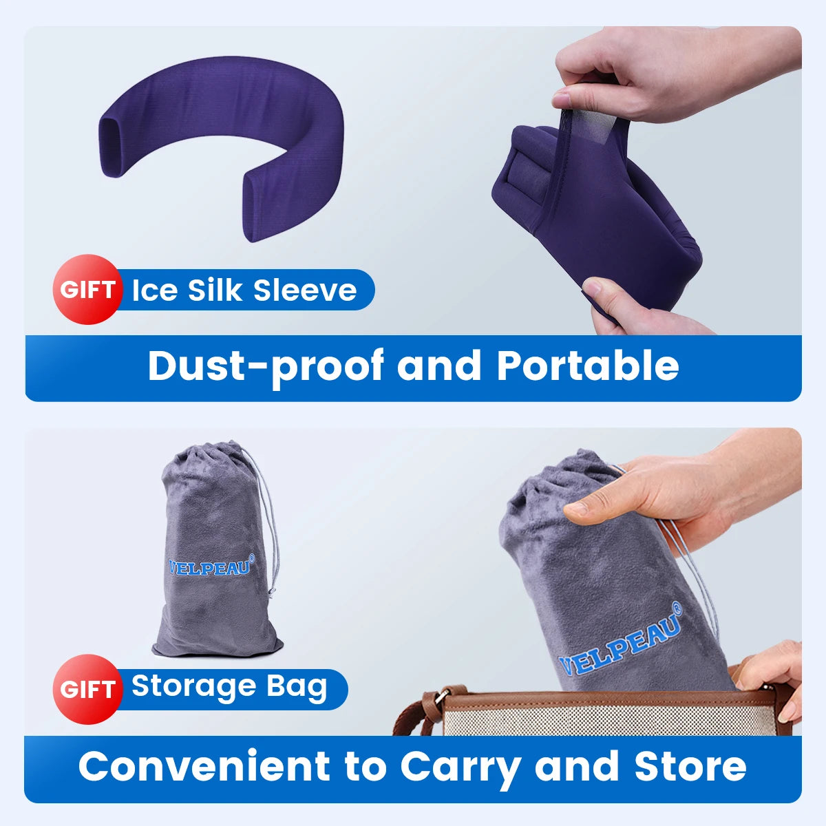 VELPEAU Neck Brace for Pain Relief and Spine Pressure, Adjustable Foam Neck Support Collar for Snoozing and Sleep Apnea