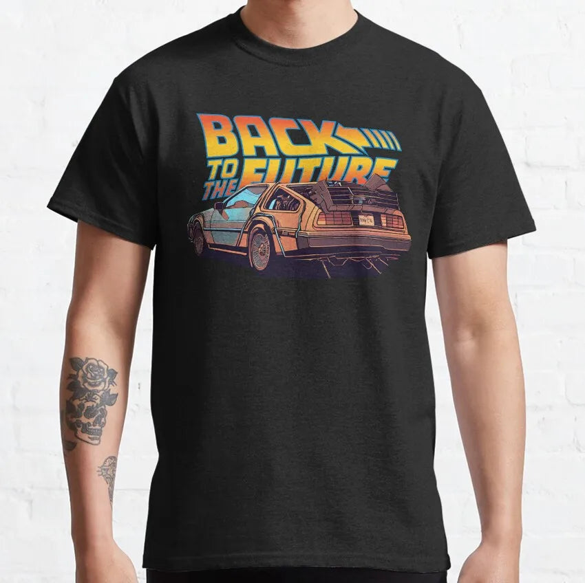 Back To The Future. Biff's Automotive Detailing Party Gifts T-Shirt  Pure Cotton printed Vintage Clothes Graphic plus size