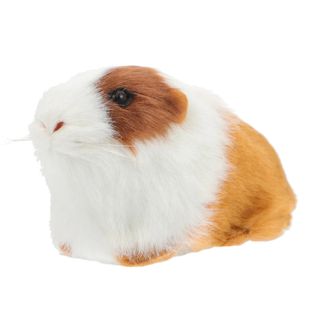 Simulation Fur Guinea Pig Animal Plush Stuffed Doll Hamster Doll Plush Toy Soft Stuffed Animal Figurine for Kids Birthday Gift
