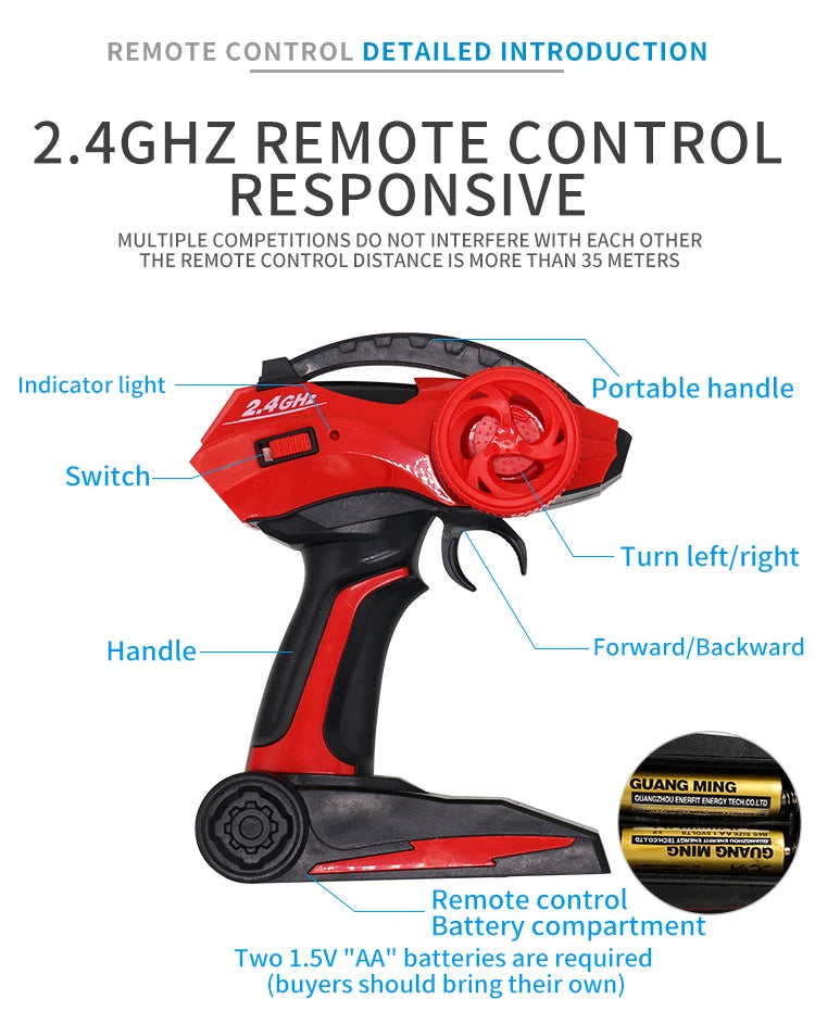 Oike RC Car Remote Control Climbing Vehicle Outdoor All Terrain Off-road Trucks 4WD Racing Drift Cars Toy Gift for Kids Adults