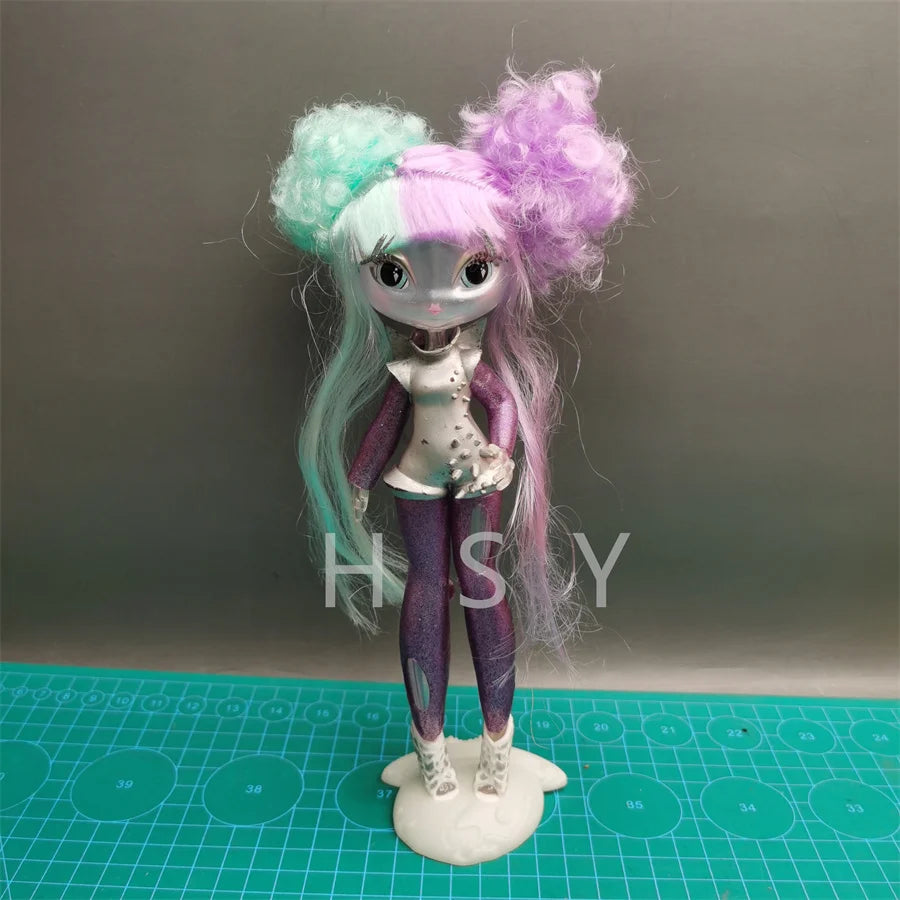 Original innovation Una poem monster doll toy girl birthday gift Novi star  doll long hair 20 cm doll with clothes DIY toy