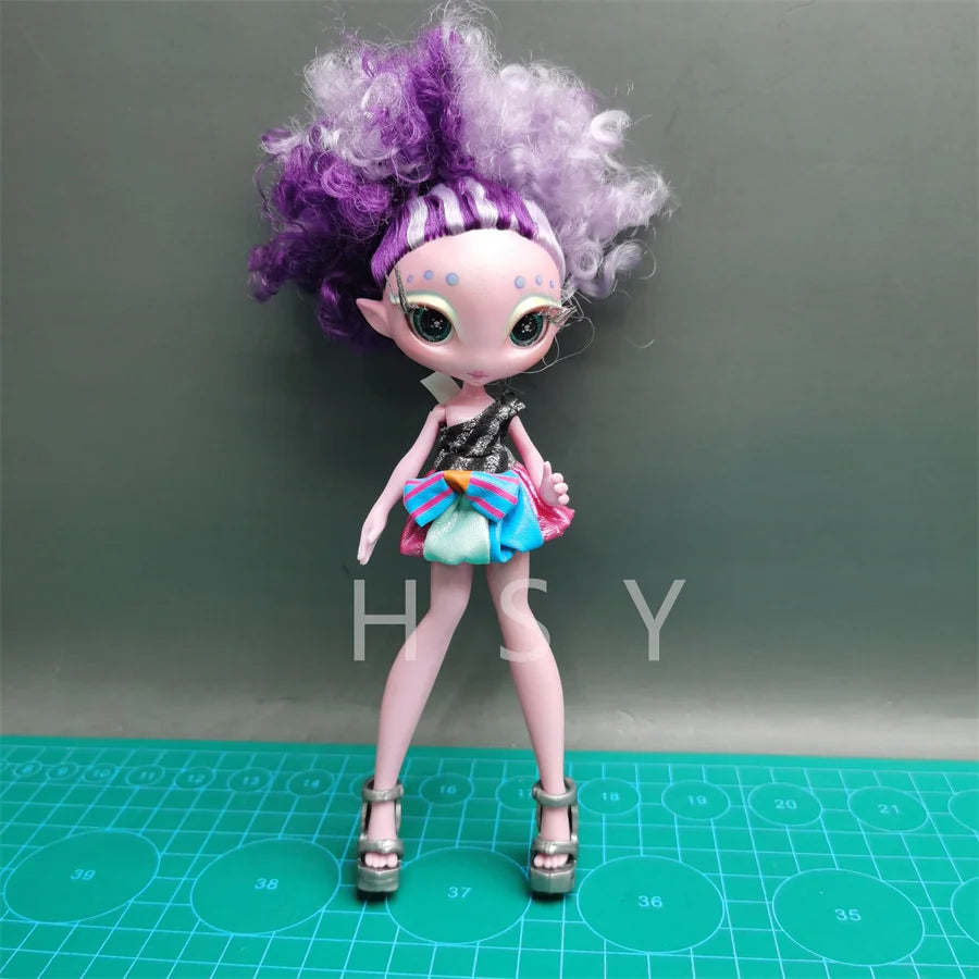 Original innovation Una poem monster doll toy girl birthday gift Novi star  doll long hair 20 cm doll with clothes DIY toy