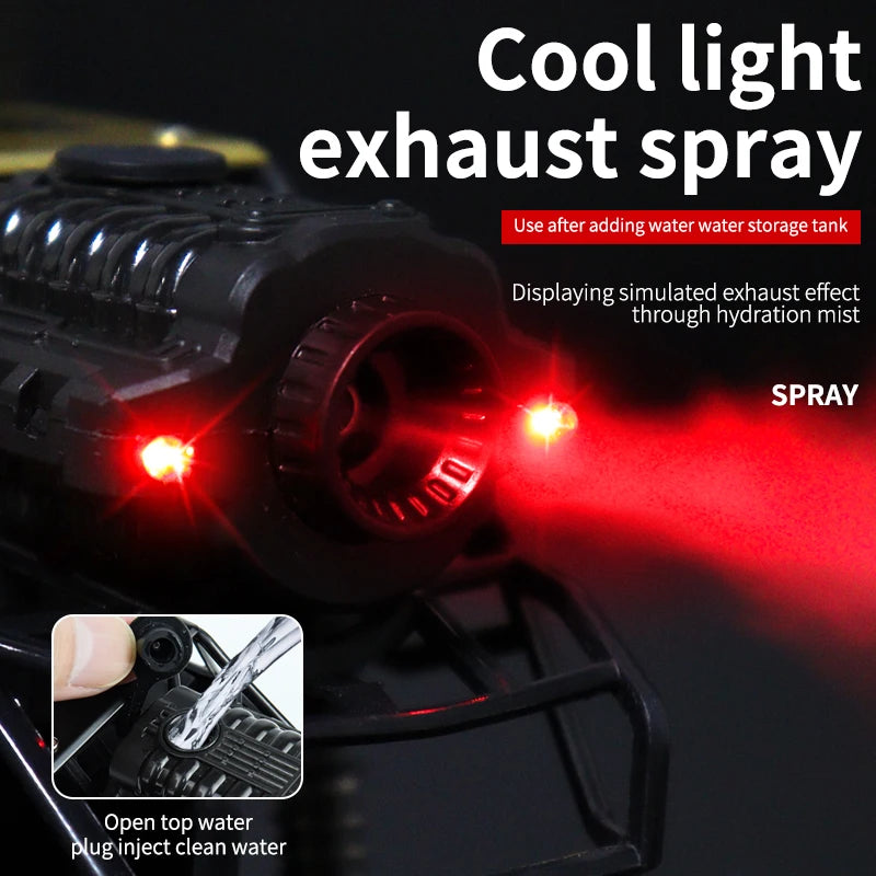 2025 New 4WD Spray Remote Control Cars With LED Lights 1:18 RC Buggy Off Road Drift Trucks RTR Vehicle Children‘s Boys Kid Gifts