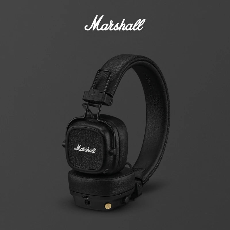 Original Marshall Major V 5 Wireless Bluetooth Headphones With App Classic Earphones Deep Bass Foldable Music Microphone Headset