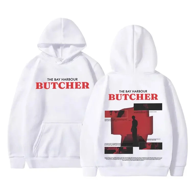 Dexter Morgan Bay Port Butcher Double-sided Printed Fashion Adult Men Loose Comfortable Hoodie Casual 90s Top Retro Streetwear
