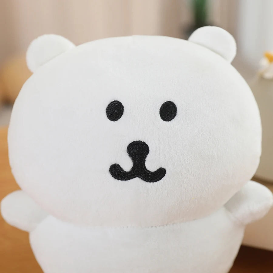 12/22/30cm Cute Self-deprecating Bear Soft Stuffed Doll Kawaii Same Style Japanese Anime White Bear Kid Birthday Xmas Gift