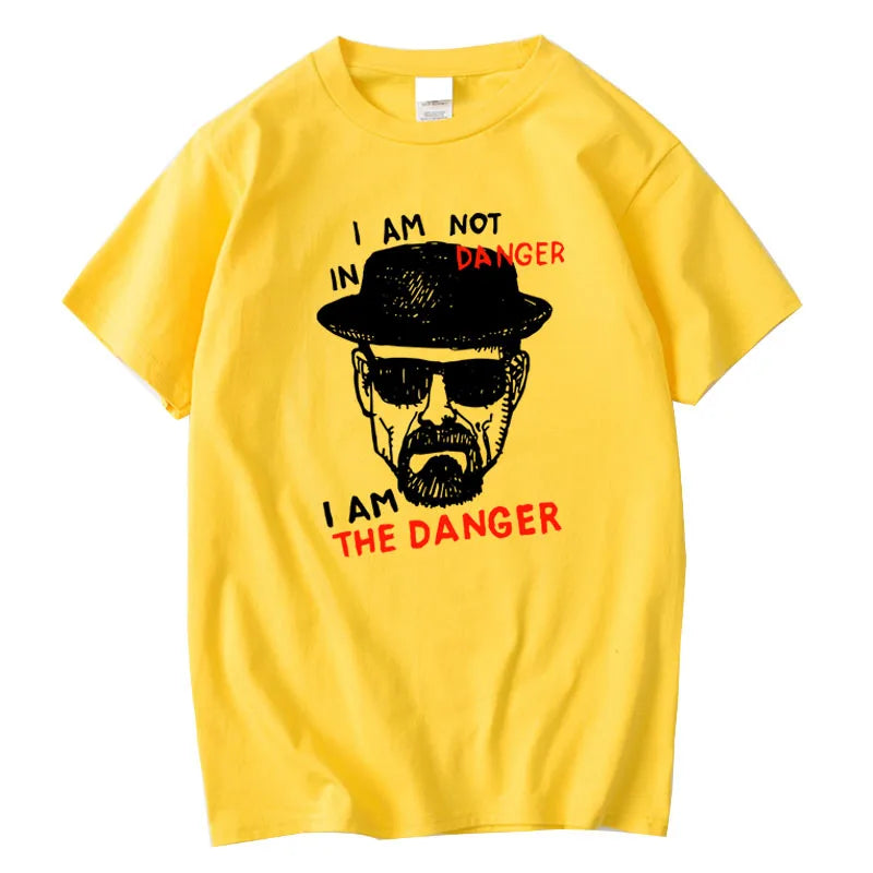 Men's T-shirt 100% Cotton Short Sleeve Breaking Bad Men T-shirt Casual Heisenberg Print Summer Tshirt Cool T-shirt Male Men Tops