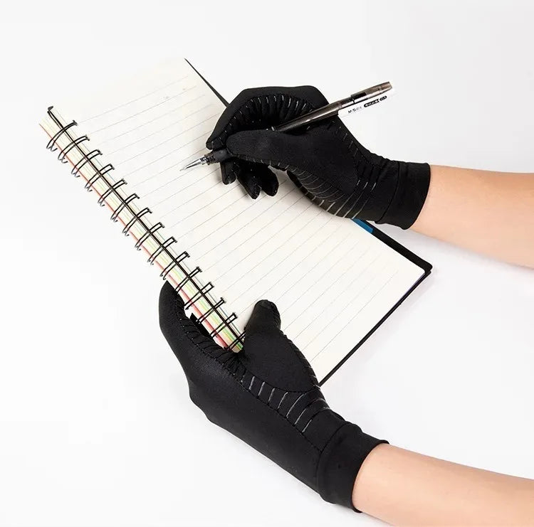 1Pair Unisex Fingerless Arthritis Gloves Wrist Brace Hand Support for Carpal Tunnel Pain Relief And Swelling Men And Women