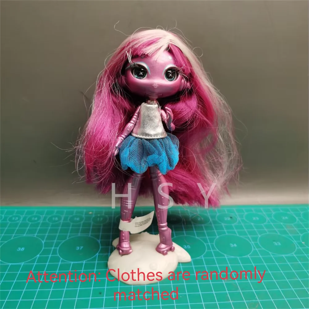Original innovation Una poem monster doll toy girl birthday gift Novi star  doll long hair 20 cm doll with clothes DIY toy
