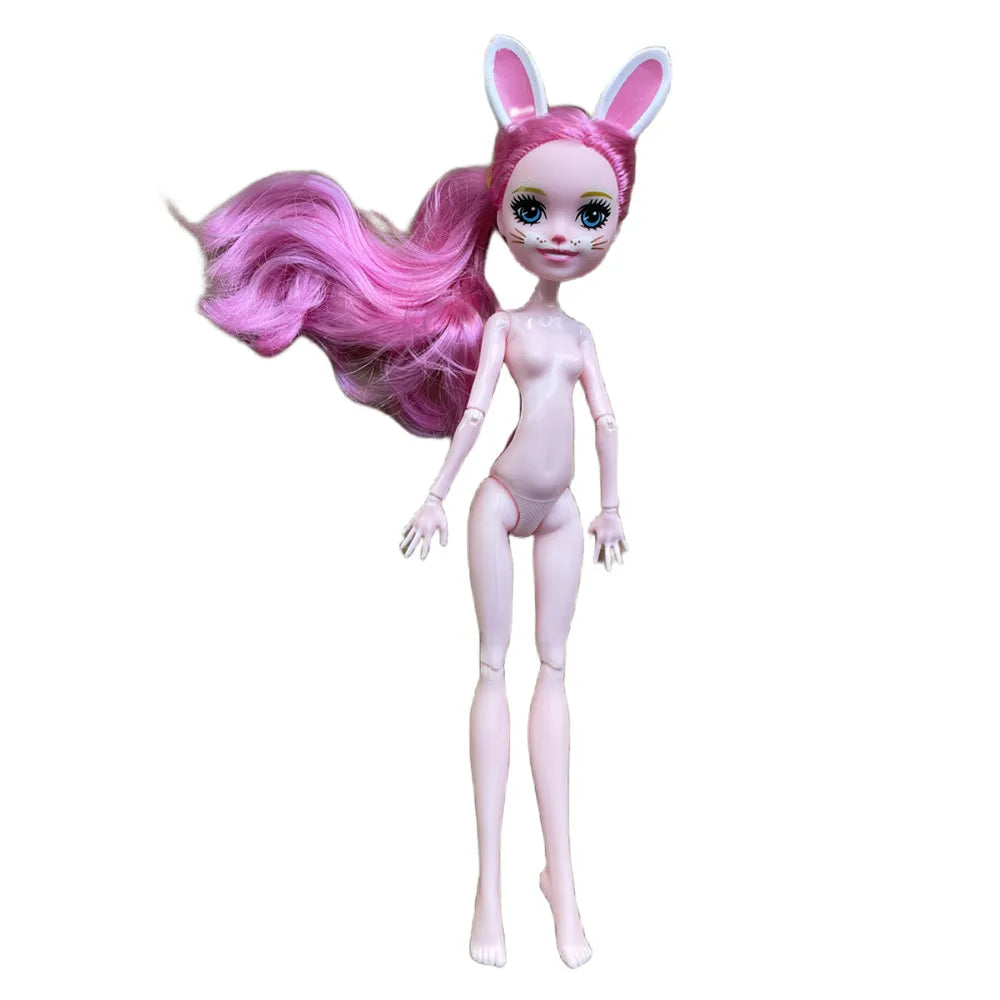 Monster Dolls Cute Horse-man Deer Cat Draculaura/Clawdeen Wolf/ Frankie Stein / Black Spider Movable Body Girls Toys Gift