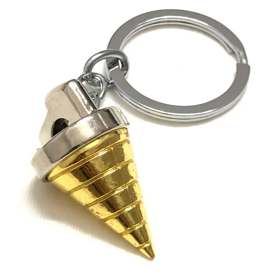 Anime Tengen Toppa Gurren Lagann Necklace Core Drill Pendant Keychain keyring Jewelry Cosplay Toy Birthday Women Men Gift