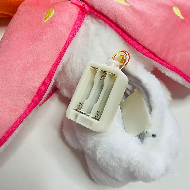 Cute Music Luminous Breathing Doll with Motion Lights Plush Baby Sleeping Toys Bunny Soft Cartoon Plush Doll Early Childhood