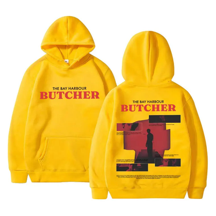 Dexter Morgan Bay Port Butcher Double-sided Printed Fashion Adult Men Loose Comfortable Hoodie Casual 90s Top Retro Streetwear