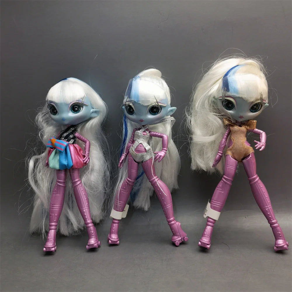 Original innovation Una poem monster doll toy girl birthday gift Novi star  doll long hair 20 cm doll with clothes DIY toy