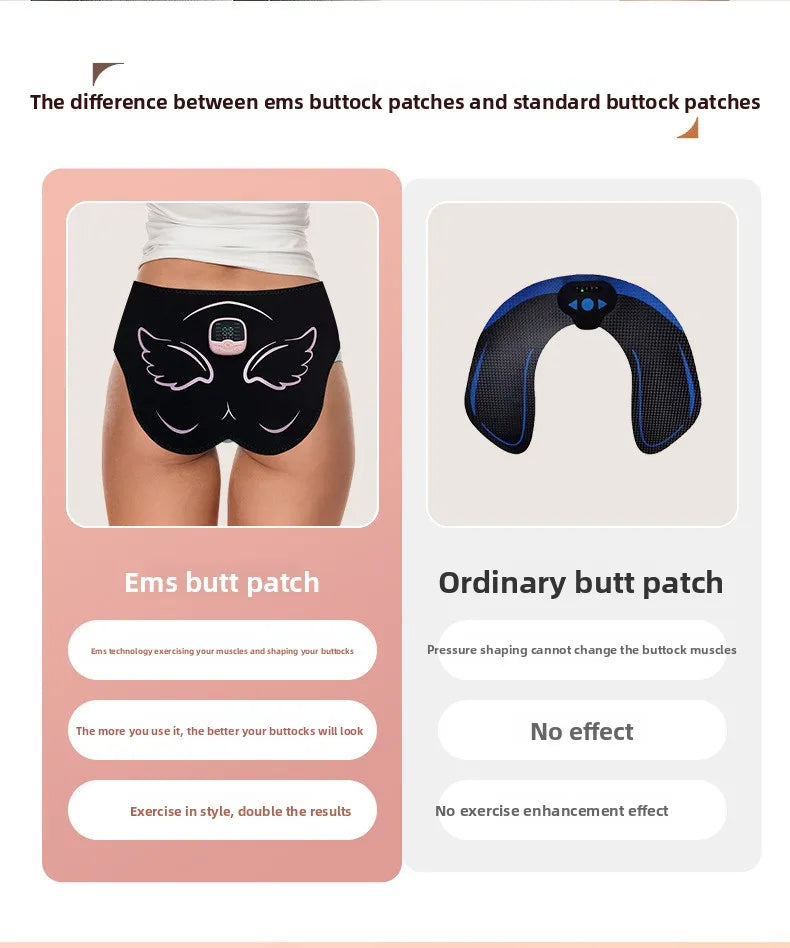 Rechargeable Fitness and beauty buttocks equipment, massagers, and lifting pants EMS for men's and women's buttocks training