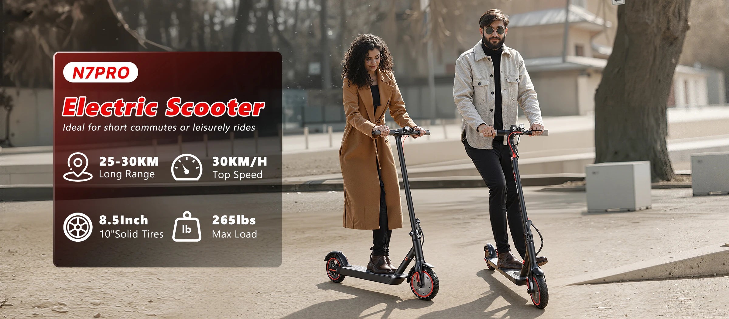 SUNNIGOO N7PRO 350W Adult Electric Scooter With APP 36V 10.4Ah Escooter 30km/h Kick Scooter Lightweight Long Range 30km Scooter