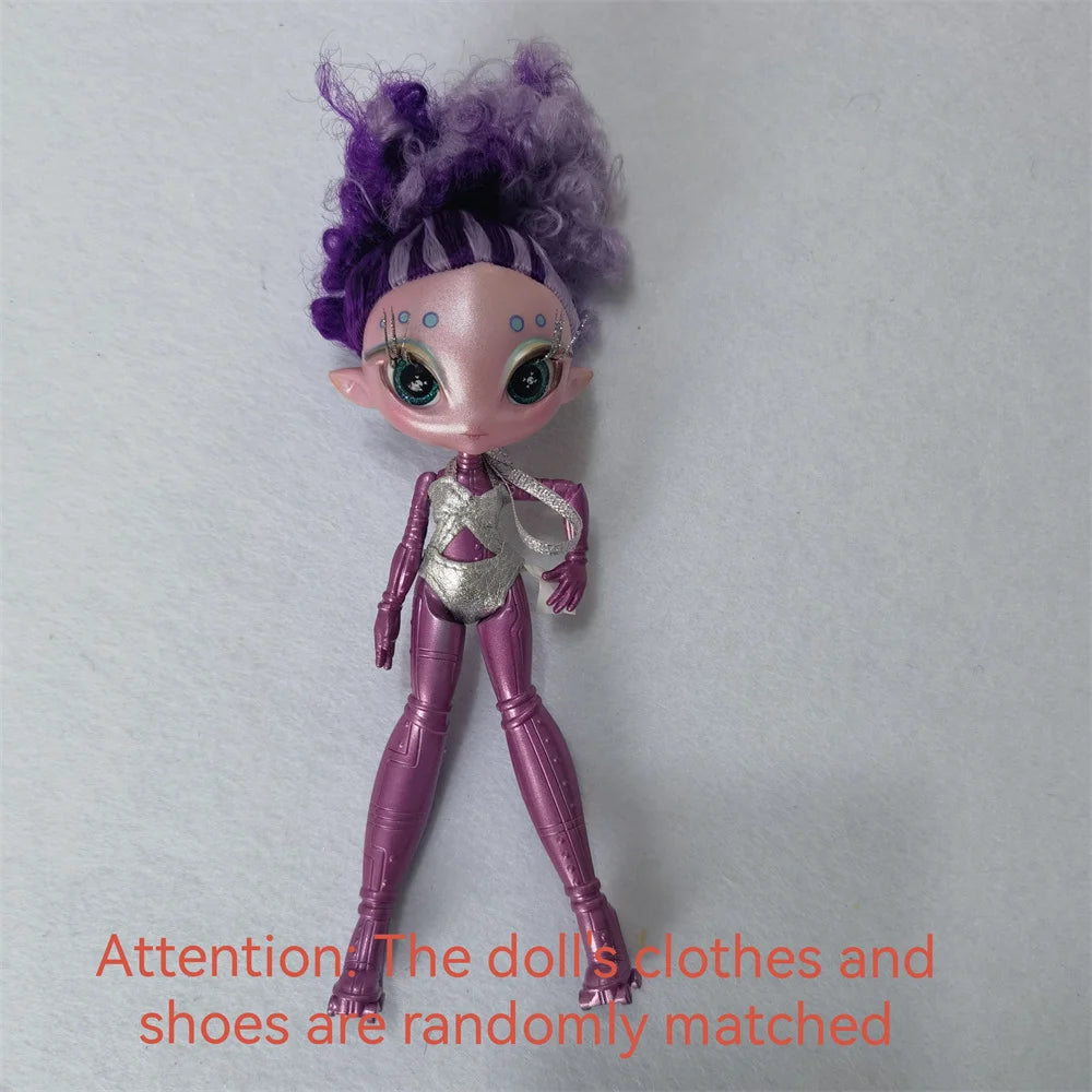 Original innovation Una poem monster doll toy girl birthday gift Novi star  doll long hair 20 cm doll with clothes DIY toy