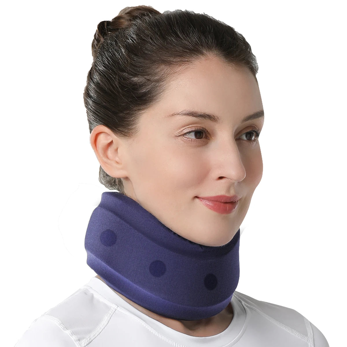 VELPEAU Neck Brace for Pain Relief and Spine Pressure, Adjustable Foam Neck Support Collar for Snoozing and Sleep Apnea