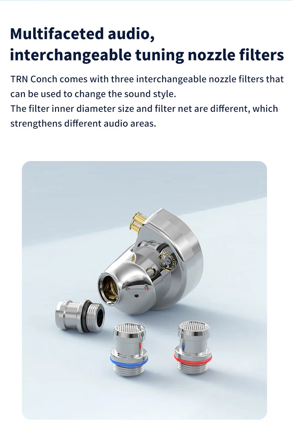 TRN Conch Earphone High-Performance DLC Diamond Diaphragm Dynamic in-Ear Monitors Music Monitors Tuning Wireless earbuds trn v80