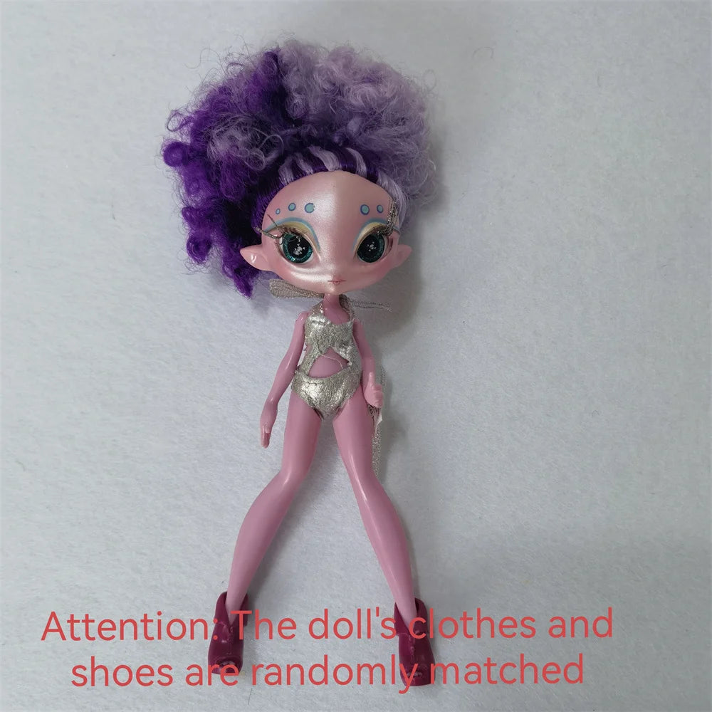 Original innovation Una poem monster doll toy girl birthday gift Novi star  doll long hair 20 cm doll with clothes DIY toy