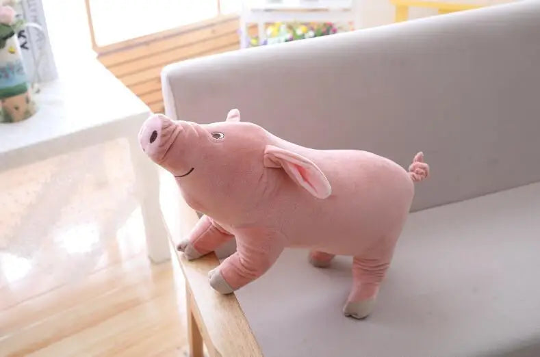 1pc 25cm Lifelike Cute Cartoon Pig Plush Toy Stuffed Soft Animal Pig Doll for Birthday Gift Toy Kawaii Gift for Girls